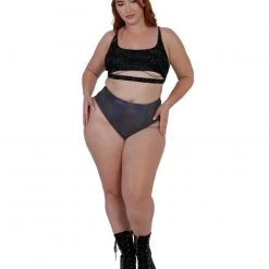 Dippin Daisies Dazzling Stars Reflective Underboob Top Clothing