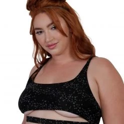 Dippin Daisies Dazzling Stars Reflective Underboob Top Clothing