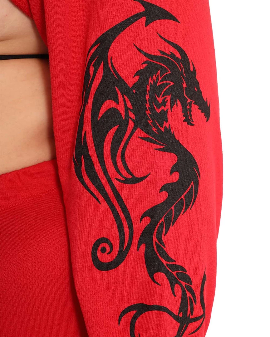 Rock & Rose New Arrivals Dead End Dragon Ultra Crop Top