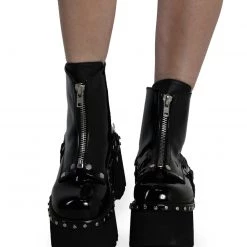 Demonia After Dark Chunky Booties