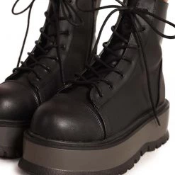 Shoes Demonia Mystery Solved Lace-Up Boots