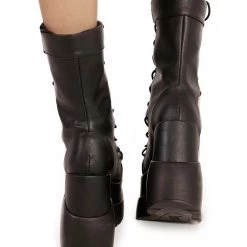Demonia Through The Dark Vegan Leather Boots