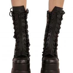 Demonia Through The Dark Vegan Leather Boots