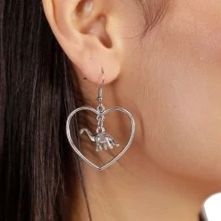 Ana Accessories Dino Heart Earrings