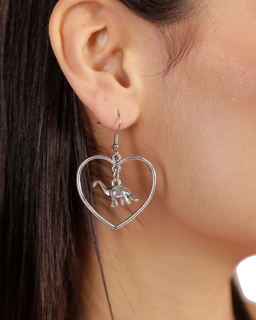 Ana Accessories Dino Heart Earrings