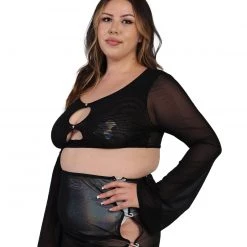 OhYes Tops Drive U Crazy Cut Out Top