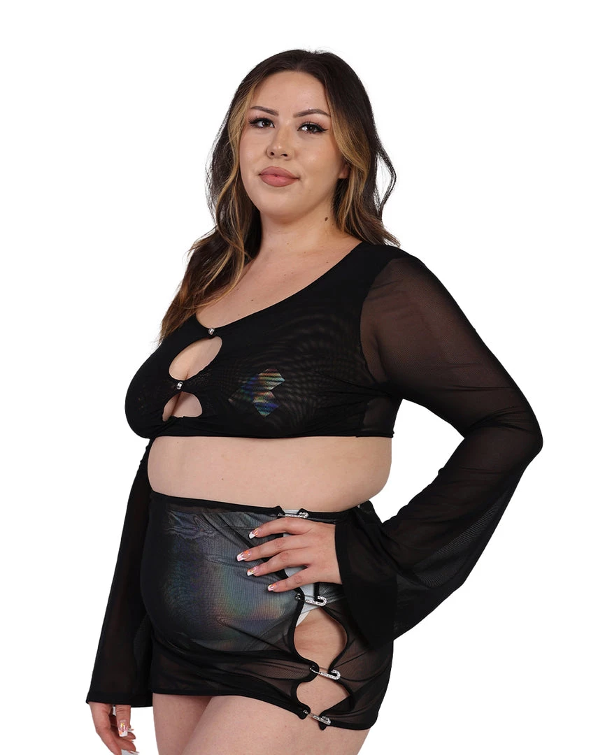 OhYes Tops Drive U Crazy Cut Out Top