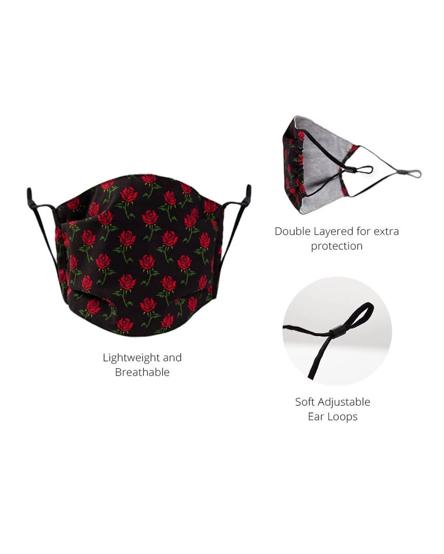 INTO THE AM Flower Of Life Adjustable Face Mask