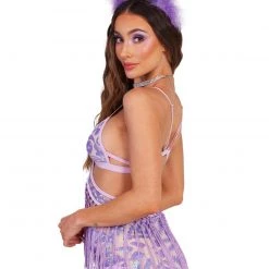 EastnWest Label Best Dressed Sequined Macrame Top