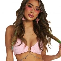 OhYes Electric Star Chain Halter Top New Arrivals