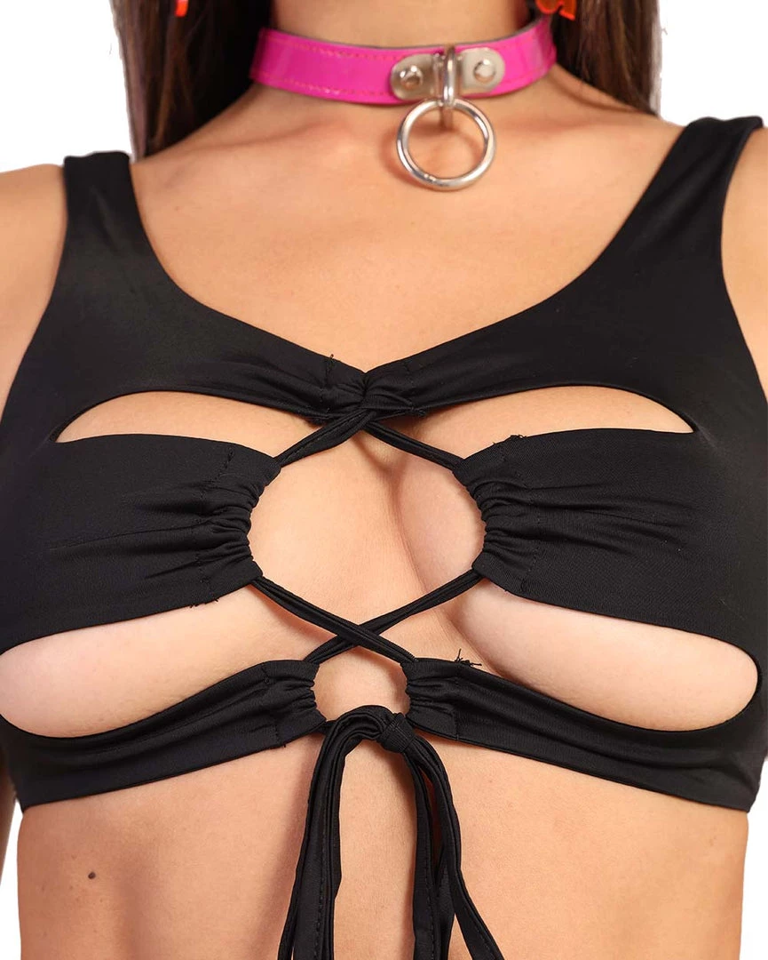 OhYes Clothing Feels Good To Be Me Cutout Top