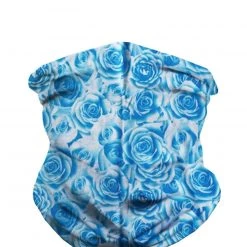 INTO THE AM Field Of Roses Seamless Mask Bandana - Blue Masks & Bandanas