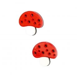 Girly Finding Alice Mushroom Stud Earrings Accessories