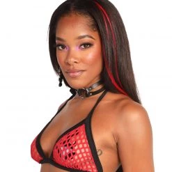 Body Language Fishnet Bikini Top