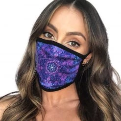 INTO THE AM Flower Of Life Face Mask Masks & Bandanas