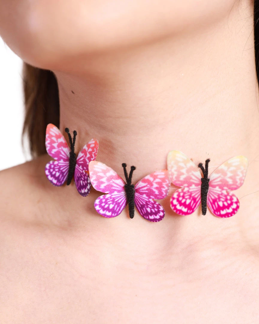 Western Fashion Flutter Wings Butterfly Choker Accessories
