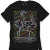 INTO THE AM Tops & Outerwear Fractal Flamingos Glow-in-the-Dark Tee