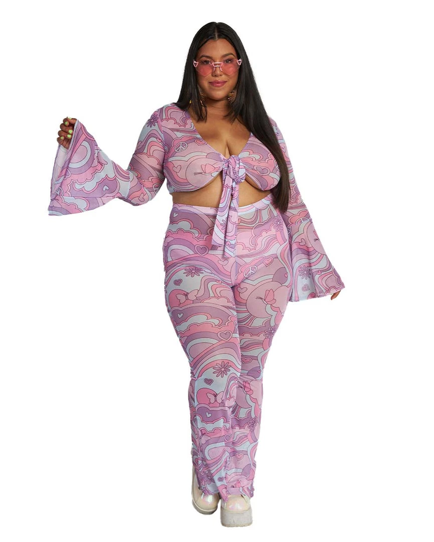 Cherry Mellow, Inc. Clothing Free Spirit Cutie Mesh Longsleeve Top