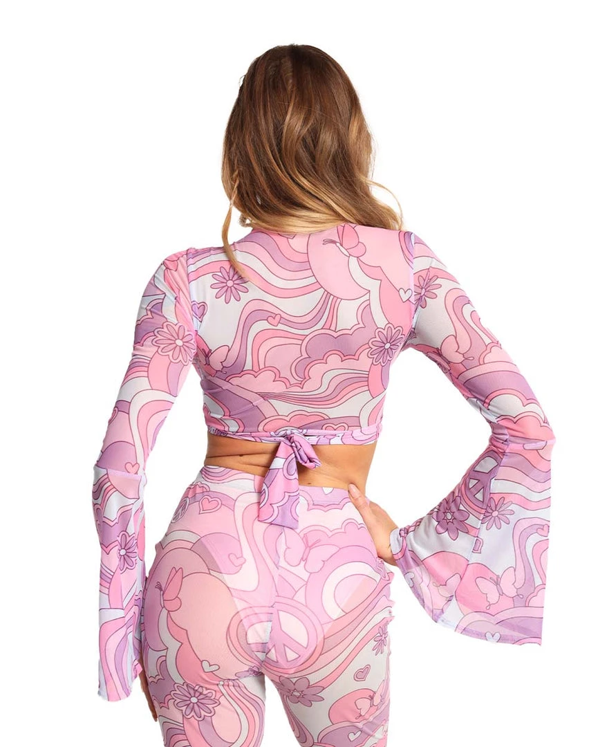 Cherry Mellow, Inc. Clothing Free Spirit Cutie Mesh Longsleeve Top