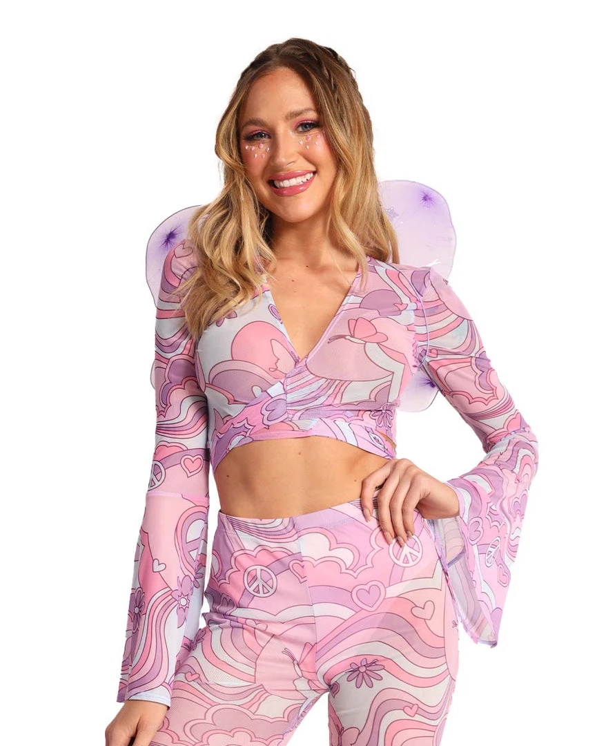 Cherry Mellow, Inc. Clothing Free Spirit Cutie Mesh Longsleeve Top