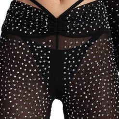 OhYes Get That Glow On Rhinestone Bell Bottoms