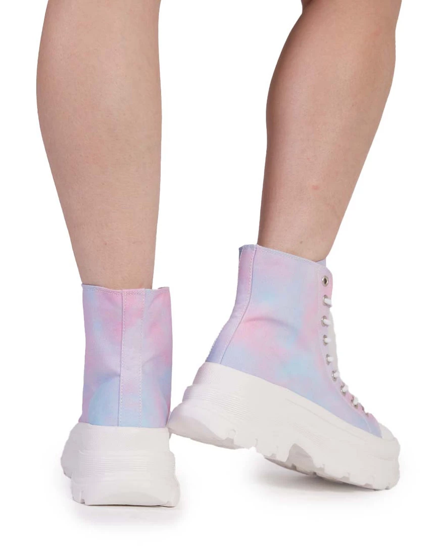 Berness Shoes Glowing Galaxy Hi-Cut Sneakers