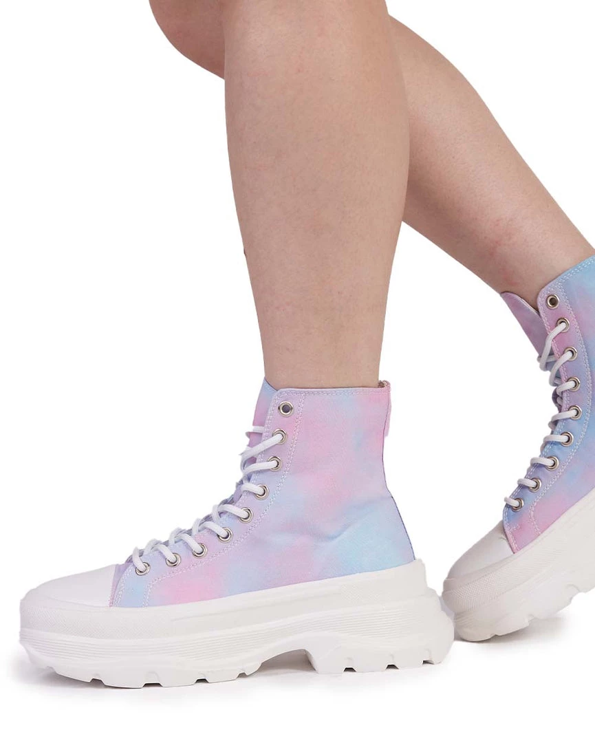 Berness Shoes Glowing Galaxy Hi-Cut Sneakers