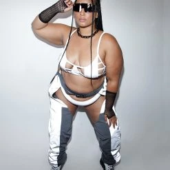 OhYes Tops Blinded By The Light Reflective Top