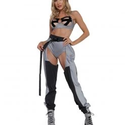 Hot & Delicious Black Bead Go Get'Em Reflective Chaps