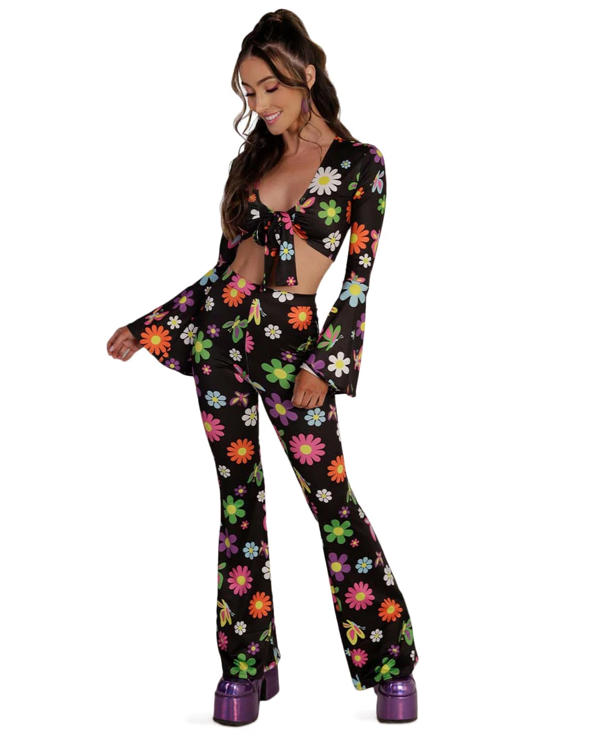 Cherry Mellow, Inc. Groovy Avenue Front-Tie Top Clothing