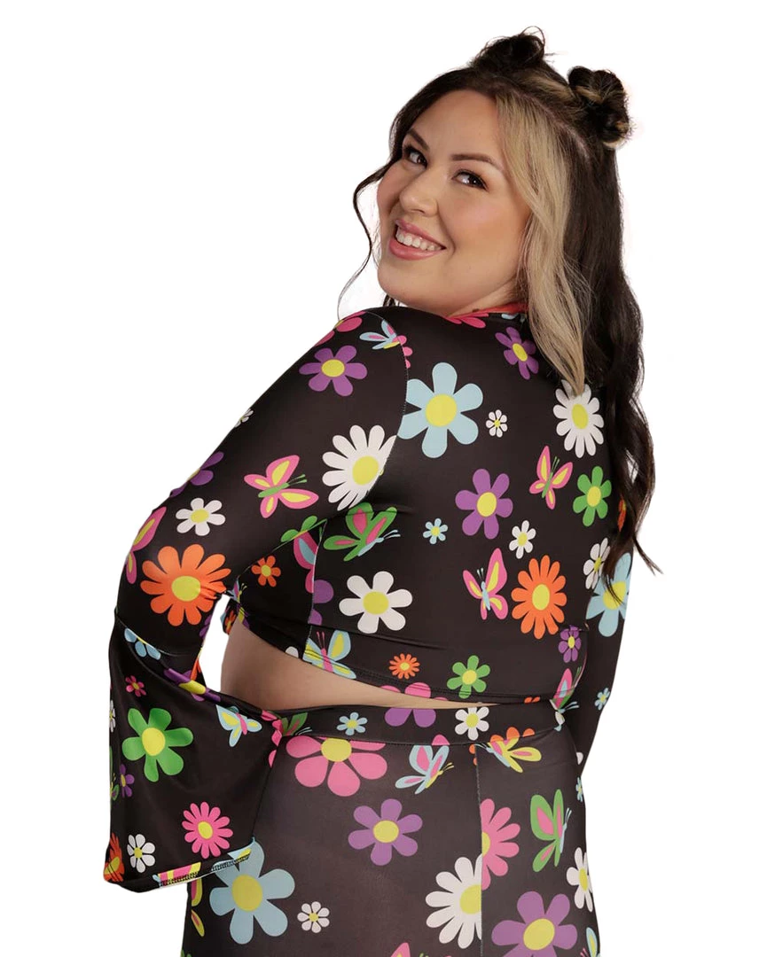 Cherry Mellow, Inc. Groovy Avenue Front-Tie Top Clothing