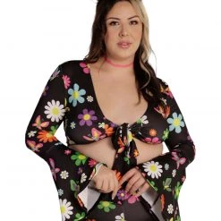 Cherry Mellow, Inc. Groovy Avenue Front-Tie Top Clothing