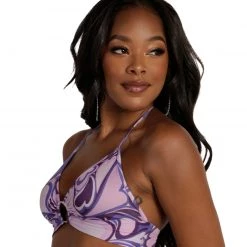 Cherry Mellow, Inc. Groovy Hearts O-Ring Halter Top Tops