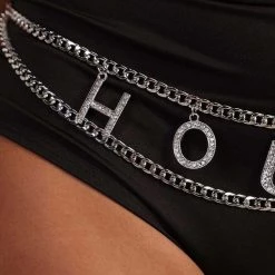 Fame Accessories HOUSE Layered Belly Chain