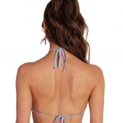 OhYes Tops Happy Blossoms Halter Bikini Top