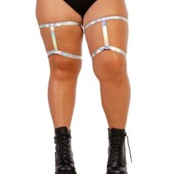 Andrew - Agent Harness Leg Garters - Holographic Trending Now
