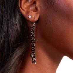 Fame Accessories Headbanger Drop Earrings