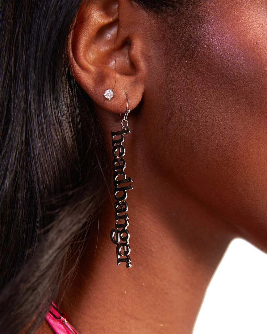 Fame Accessories Headbanger Drop Earrings