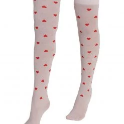 Ana Accessories Heart Skips A Beat Thigh-High Socks