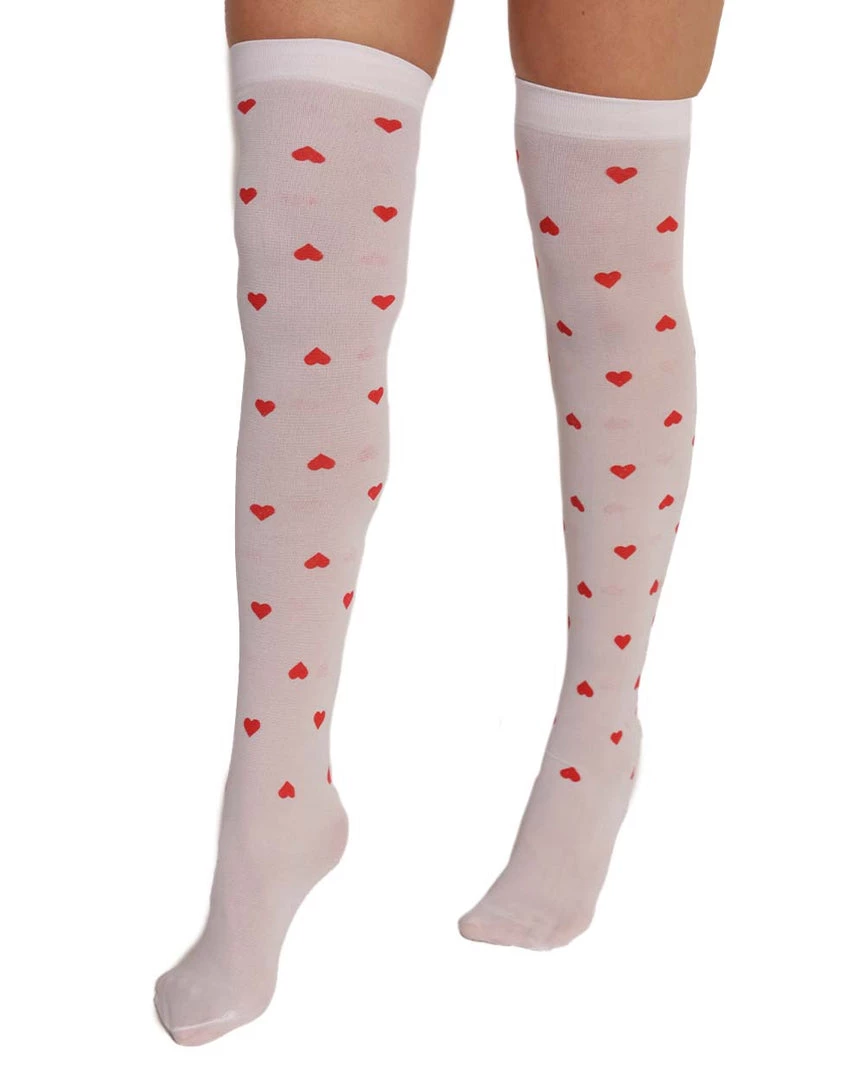 Ana Accessories Heart Skips A Beat Thigh-High Socks