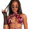 Cherry Mellow, Inc. Heart On Fire Keyhole Halter Top New Arrivals