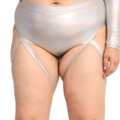 Day G New Arrivals Holo Badd Girl High Waisted Harness Booty Shorts