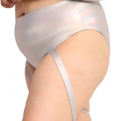 Day G New Arrivals Holo Badd Girl High Waisted Harness Booty Shorts