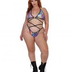 HoneiiBeth Liquid Acid Triangle Top Clothing