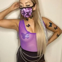 Body Language Mesh Thong Bodysuit