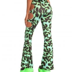 Cherry Mellow, Inc. Ignite My Fire Side Cut-Out Bell Bottoms Clothing
