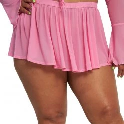 OhYes Infinite Daze Mesh Mini Skirt