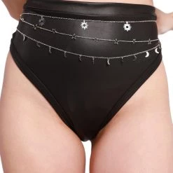 Fame Accessories Intergalactic Magic Layered Chain Belt