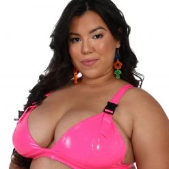 OhYes It's My World Vinyl Crop Top