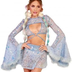 J. Valentine Slice Of Heaven Sequin Ultra Crop Top Clothing